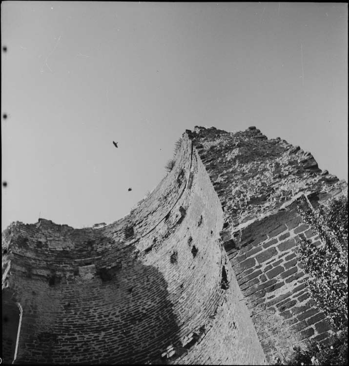 Restes du donjon, parties hautes, vue intérieure