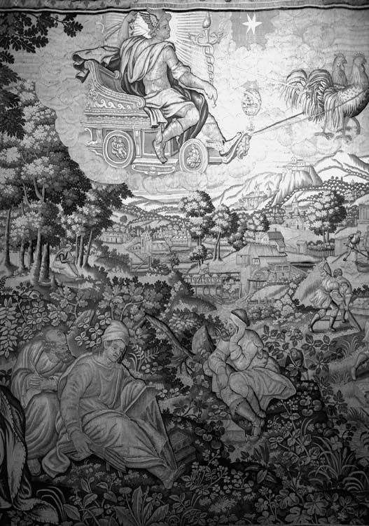 Tapisserie en laine, Mercure sur son char