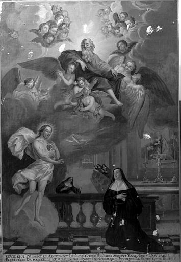 Tableau : Apparition du Christ à Marguerite Marie Alacoque (L')