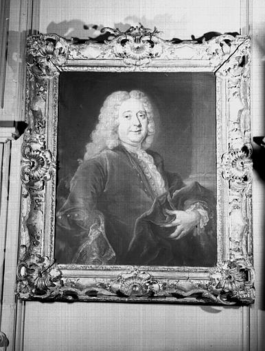 Tableau et son cadre : Portrait de Monsieur de La Bouthière