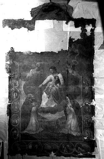 Institution du Rosaire, peinture sur toile