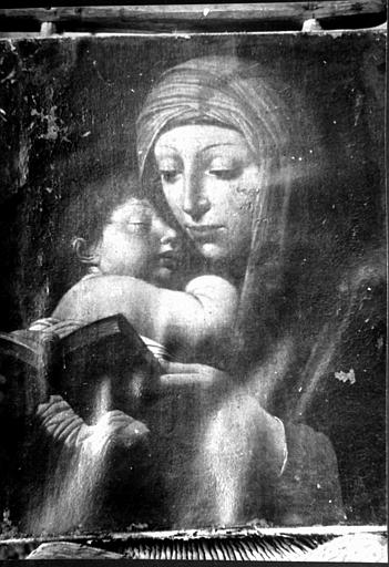 Vierge à l'Enfant, panneau peint