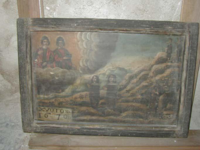 tableau ex-voto dédié à saint Côme et saint Damien, vue générale