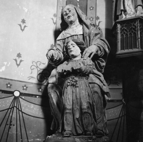 groupe sculpté : sainte Anne et la Vierge