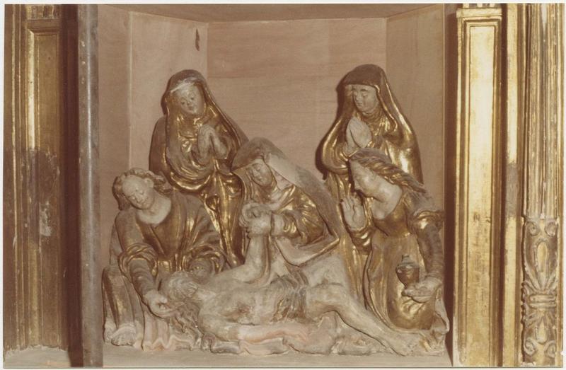 groupe sculpté : Descente de Croix, vue générale