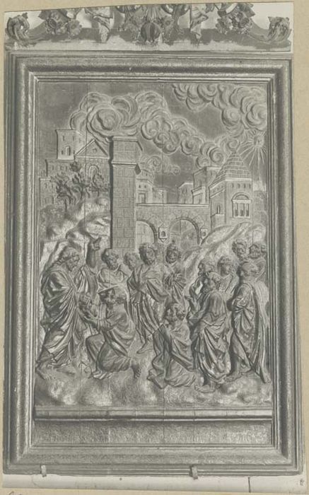 haut-relief : sacrement du baptême (le)