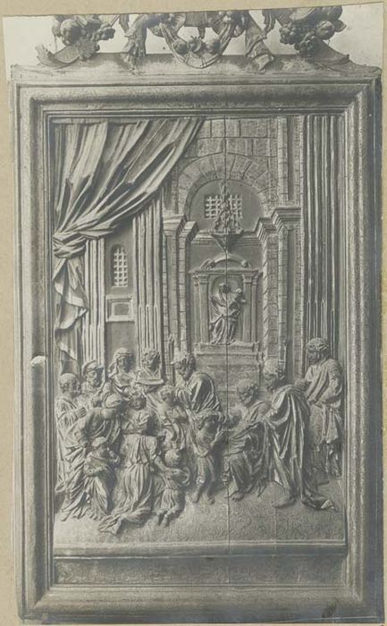 haut-relief : sacrement du baptême (le)