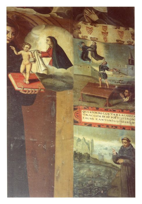 tableau : Scènes de la vie de saint Antoine de Padoue, détail