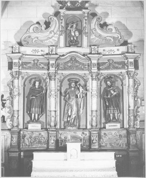 retable de saint Joseph, statues, groupe sculpté : saint Joseph, vue générale - © Ministère de la Culture (France), Médiathèque du patrimoine et de la photographie, diffusion RMN-GP