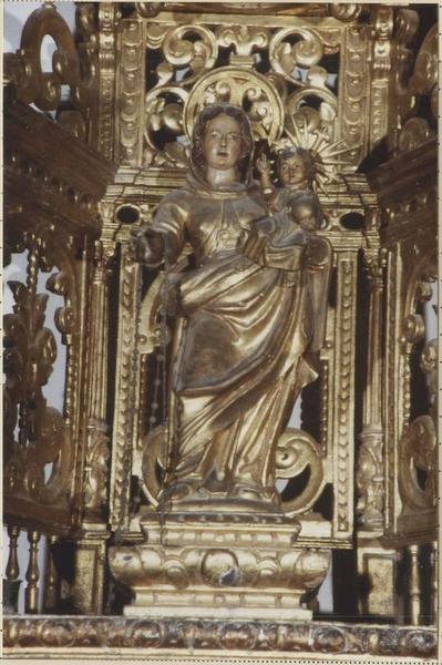 statue : Vierge à l'Enfant au Rosaire dite Caderita del Roser, vue générale