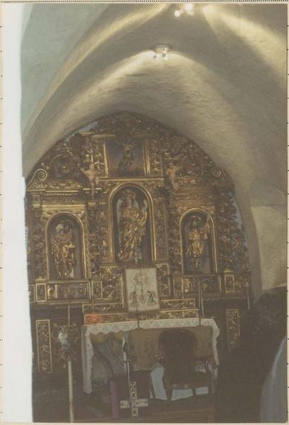 retable du maître-autel, statues, vue générale