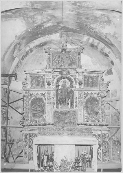 retable de saint Antoine, gradins d'autel, tableaux : vie de saint Antoine (la), vue générale - © Ministère de la Culture (France), Médiathèque du patrimoine et de la photographie, diffusion RMN-GP