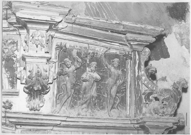 bas relief :  Tribulations diaboliques, détail