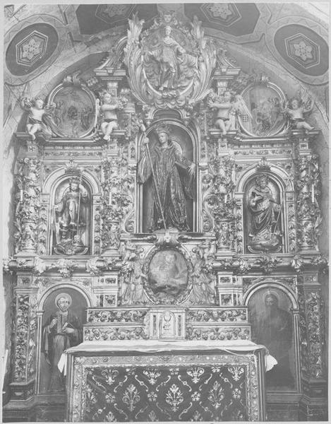 Retable de Saint Romain, autel, tabernacle, vue générale