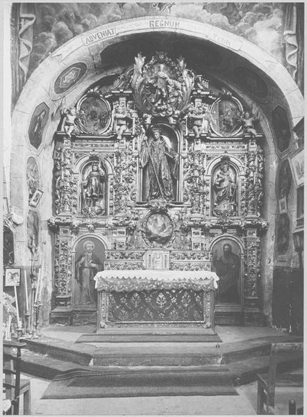 Retable de Saint Romain, autel, tabernacle, vue générale