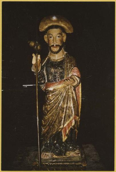 statue : saint Jacques pèlerin, vue générale - © Ministère de la Culture (France), Médiathèque du patrimoine et de la photographie (objets mobiliers), tous droits réservés