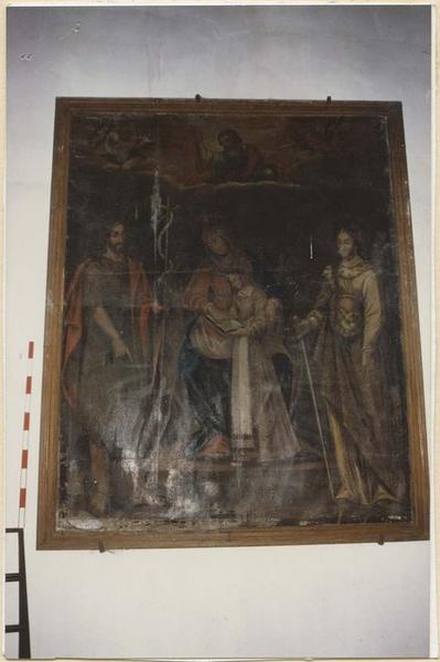 Tableau : Education de la Vierge, entre saint Jean-Baptiste et sainte Catherine d'Alexandrie (l')