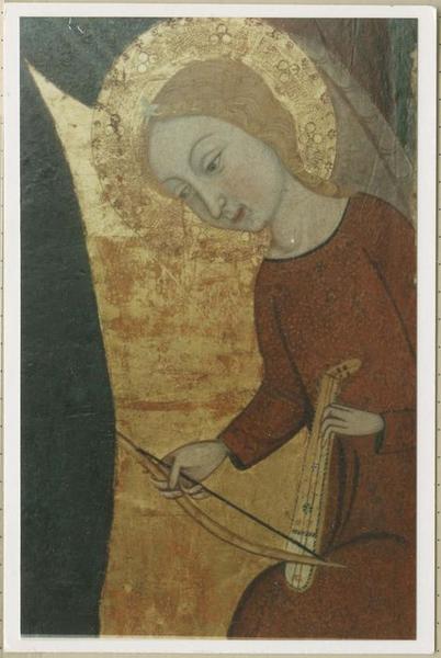 panneau, ange musicien, détail - © Ministère de la Culture (France), Médiathèque du patrimoine et de la photographie, diffusion RMN-GP