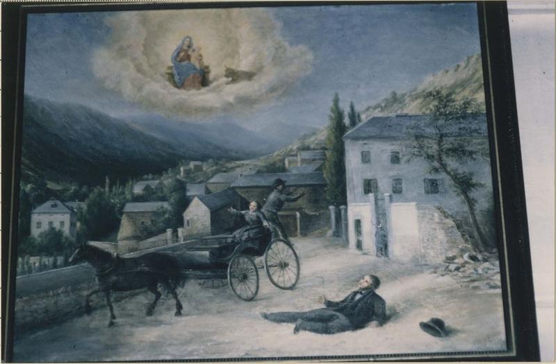 tableau, ex-voto : accident de voiture, vue générale - © Ministère de la Culture (France), Médiathèque du patrimoine et de la photographie, diffusion RMN-GP