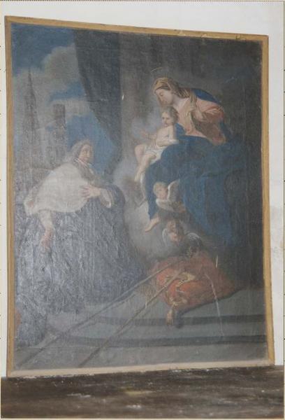 tableau, ex-voto dit d'Emmanuel Fabre : Vierge et l'Enfant apparaissant à un évêque (la), vue générale - © Ministère de la Culture (France), Médiathèque du patrimoine et de la photographie, diffusion RMN-GP