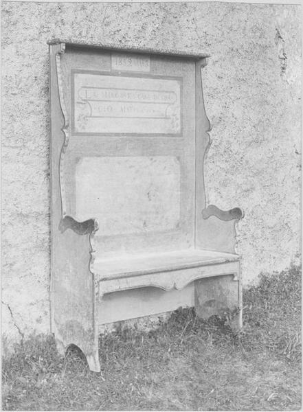 banc, vue générale
