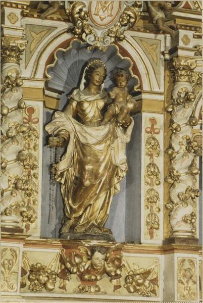 statue : Vierge à l'Enfant, vue générale