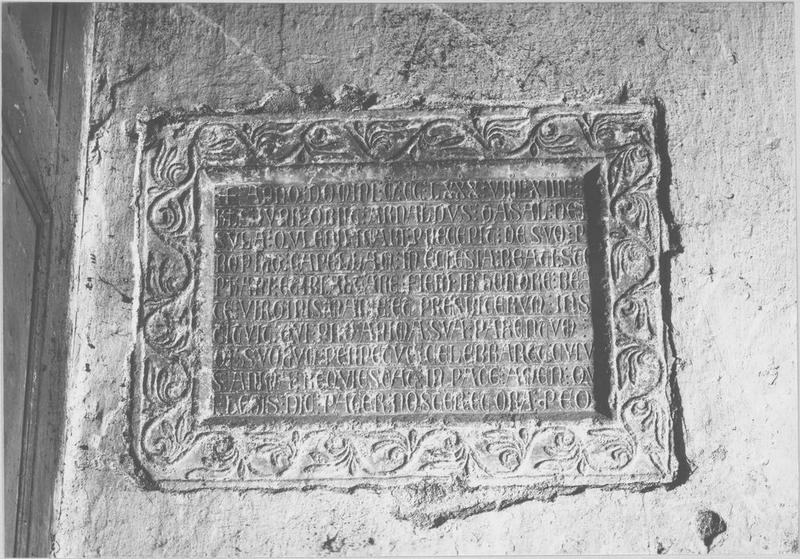 Plaque funéraire d'Arnaud Casal