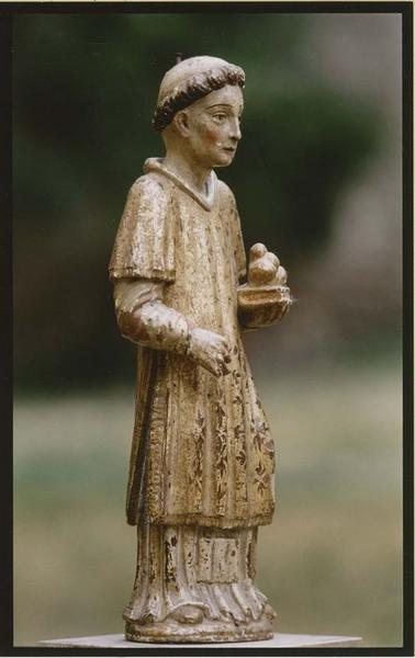 statuette-reliquaire : saint Etienne, vue générale