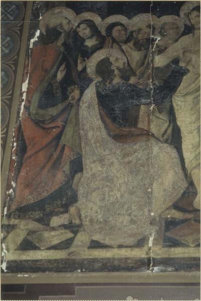 tableau : l'Apparition du Christ à saint Thomas incrédule, détail