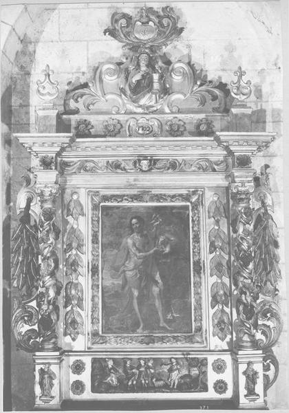 retable, tableau de saint Jean-Baptiste : saint Jean-Baptiste, vue générale