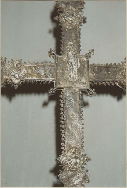 croix de procession, revers , vue partielle