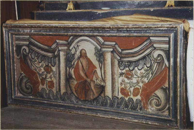 Antependium, avers, saint Jean-Baptiste, vue générale