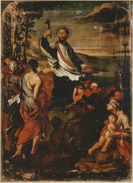 tableau : saint François Xavier évangélisant l'Asie, vue générale