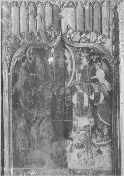 retable, tableau de saint Jean-l'Evangéliste,  détail