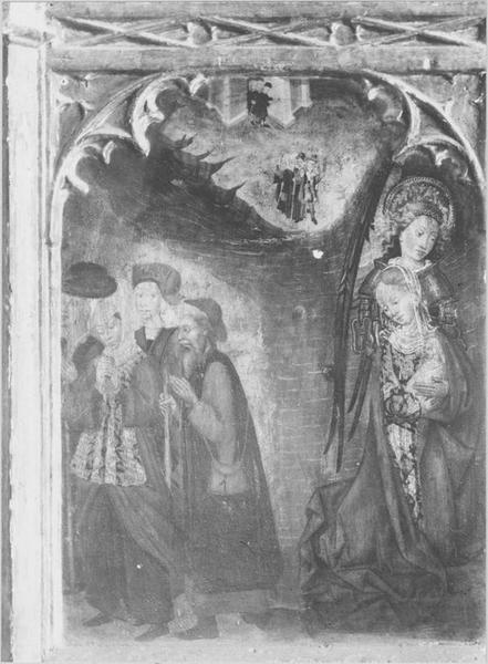 retable, tableau de saint Jean-l'Evangéliste,  détail