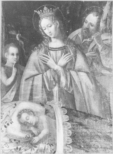 tableau : la Sainte Famille, vue partielle - © Ministère de la Culture (France), Médiathèque du patrimoine et de la photographie, diffusion RMN-GP
