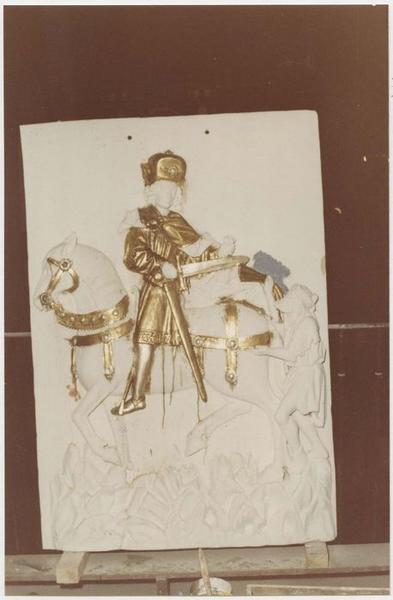 bas-relief : saint Martin et le pauvre, vue générale