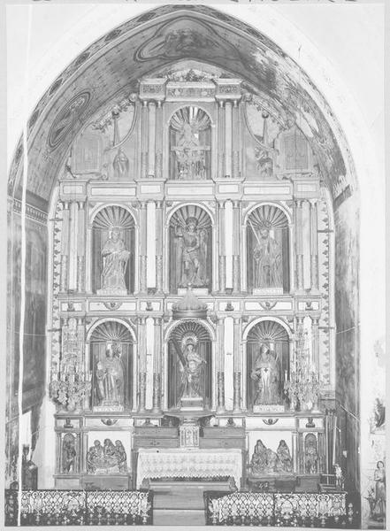 retable, statues du maître-autel, vue générale