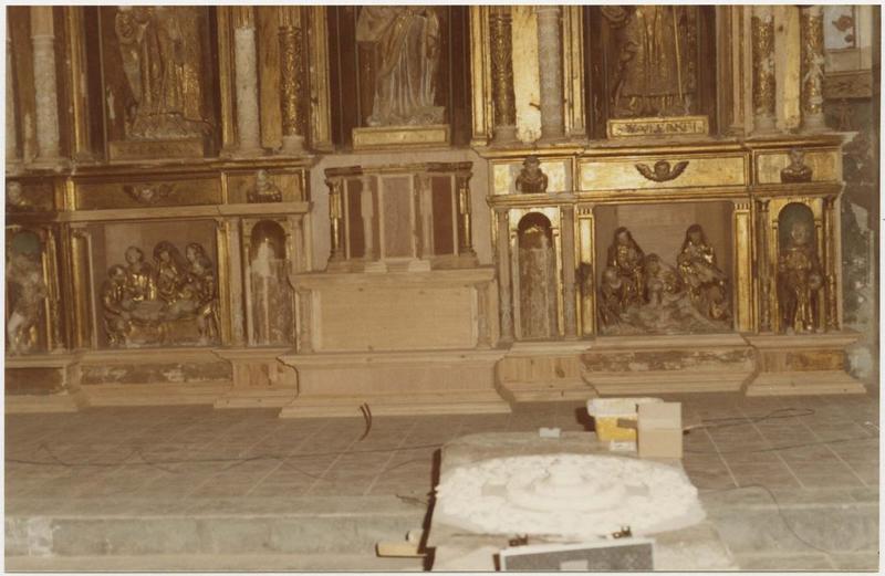 retable du maître-autel, vue partielle