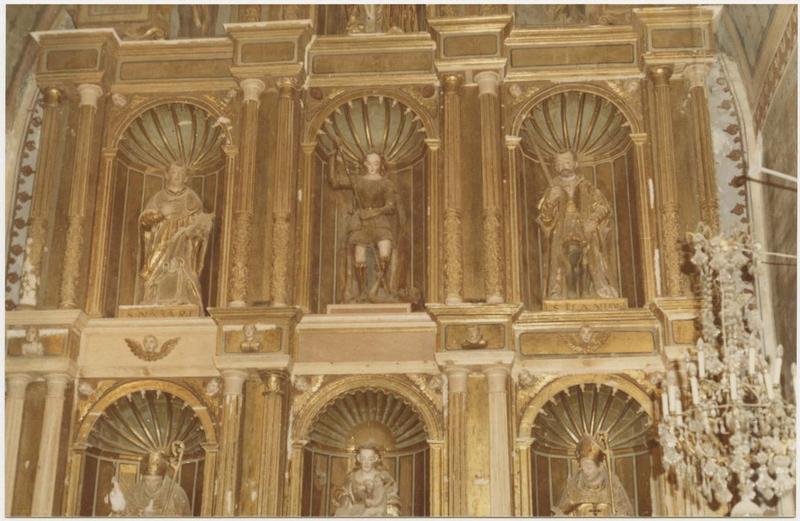 retable du maître-autel, vue partielle