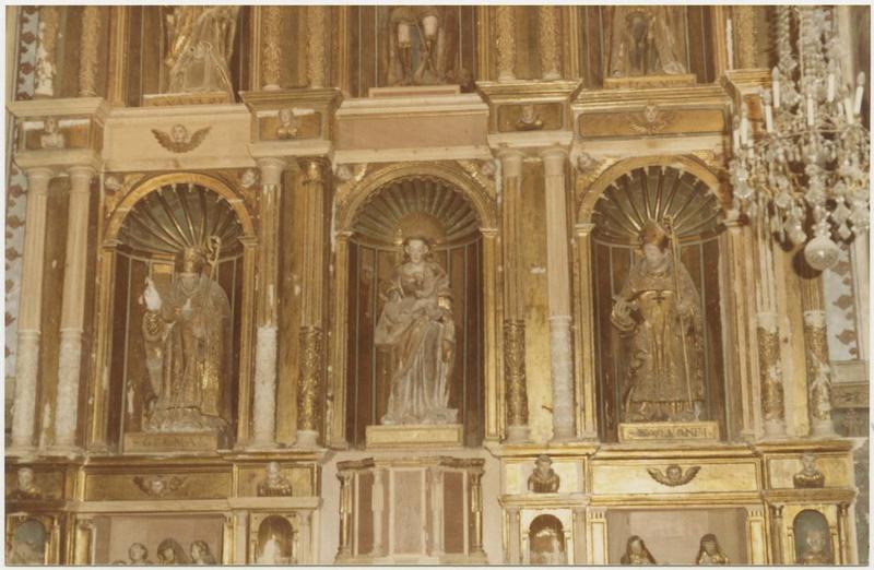 retable du maître-autel, vue partielle