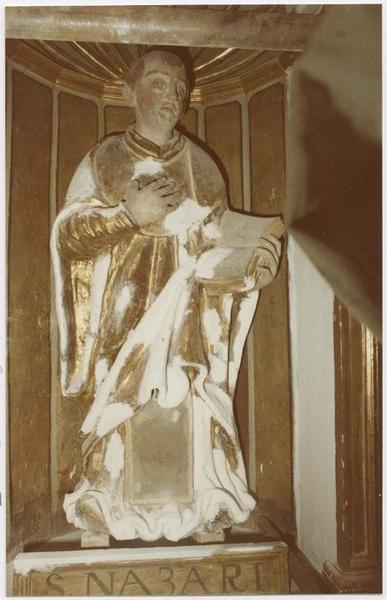 retable du maître-autel, statue : saint Germain, vue générale
