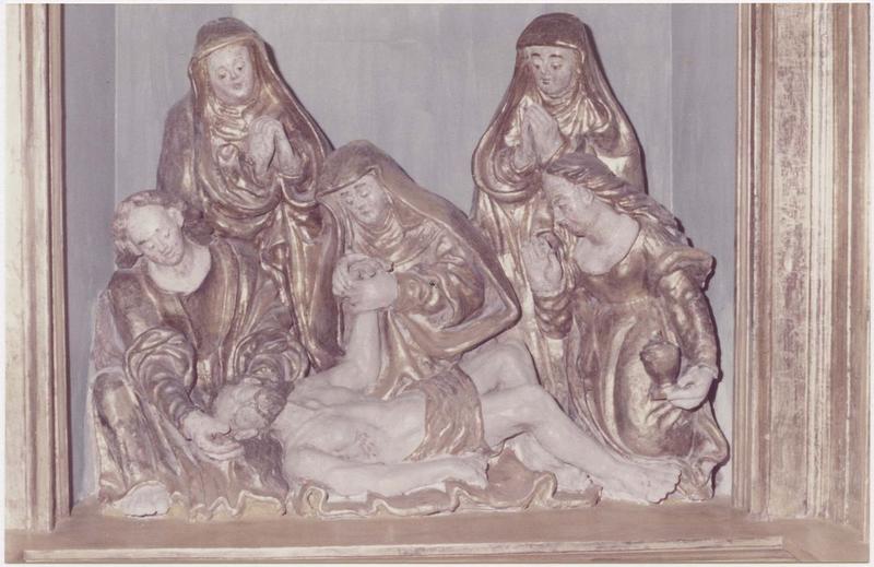 groupe sculpté : Descente de Croix, vue générale
