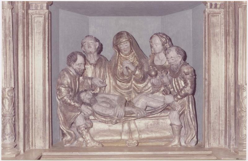 groupe sculpté : Mise au Tombeau, vue générale