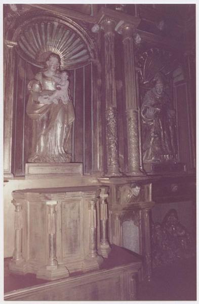 statue : Vierge à l'enfant, vue générale