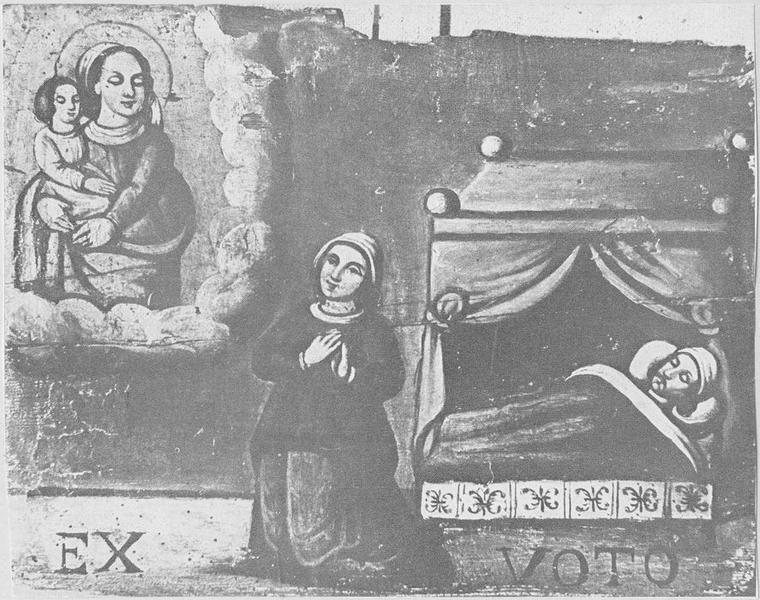 tableau, ex-voto : Guérison (une), vue générale