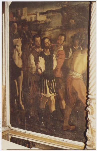 retable du maître-autel, détail, tableau : arrestation de saint Génie