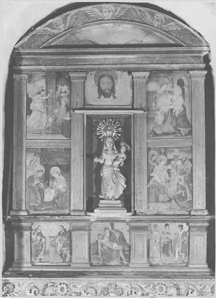 retable de la Vierge, tableaux, vue générale