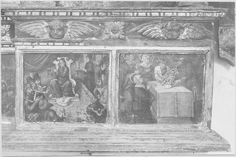 retable, prédelle, détail