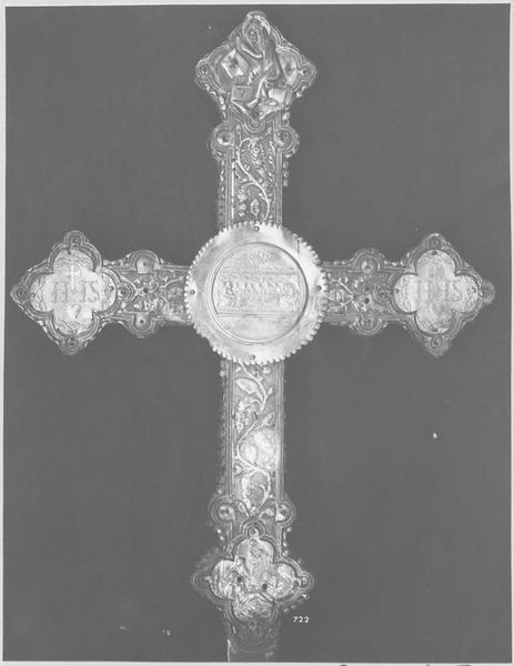 croix de procession, revers, vue générale